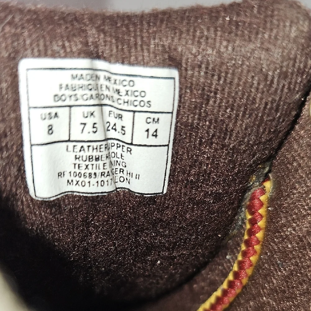Polo Ralp Lauren Kids Brown Boots with Embroidered Detail